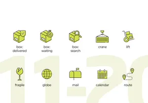 20 Logistics Animated Icons