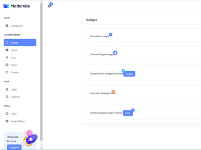 Modernize Free Angular Admin Dashboard Template