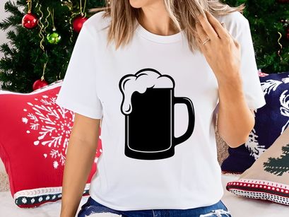 Beer Mug Overflowing with Foam
