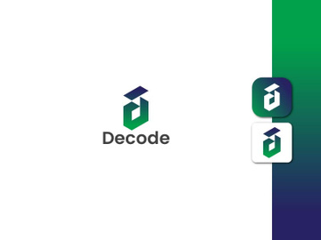 Lettermark d logo design - d logo - creative logo - gradient logo preview picture