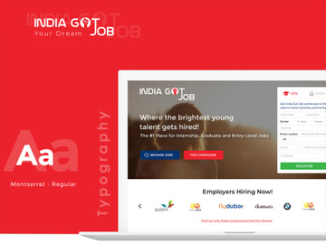 Job Portal Landing Page Concept preview picture