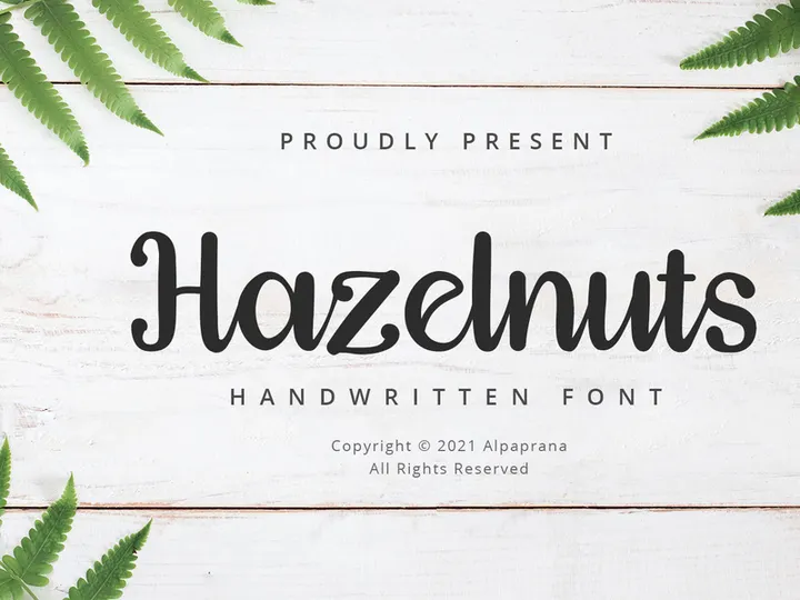 Hazelnuts - Handwritten Font preview picture