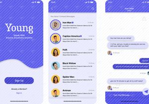 Design de UI do Aplicativo Messenger