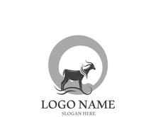 Goat logo template vector icon illustration design