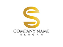 Business corporate letter S logo design vector.