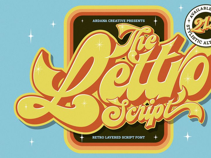 Lettro | Retro Layered Script