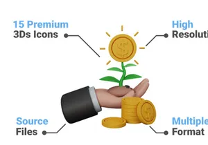 Currency 3D Illustrations Pack Vol.1