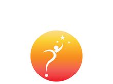 People star logo design to achieve a success or dream.