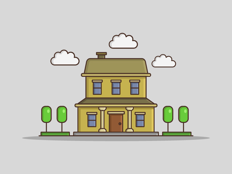 Illustrated house