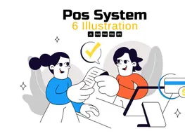 Imagem de visualização de 6 Ilustrações de Sistema de PDV