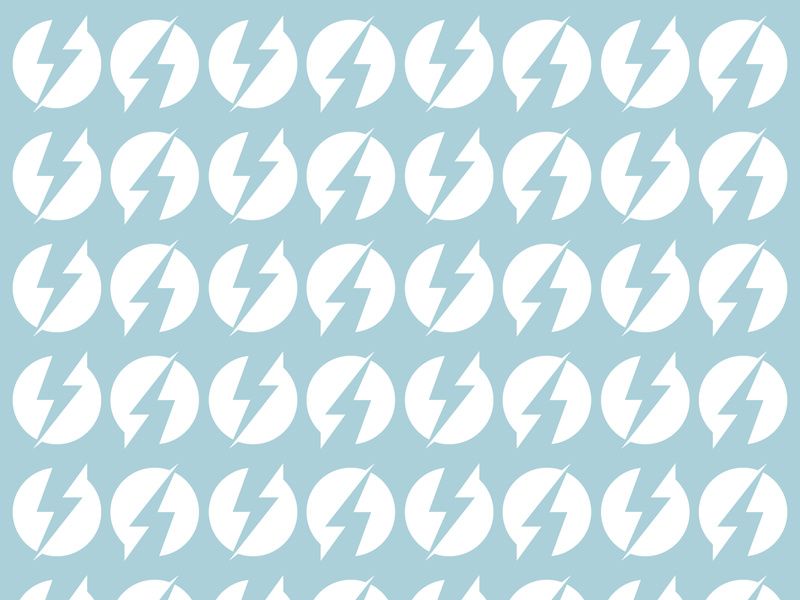 Seamless pattern thunderbolt vector