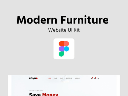 Modern furniture website UI