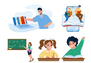 Education characters