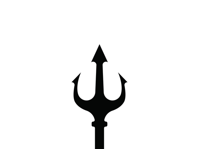 Trident Logo Template vector icon illustration design
