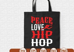 peace love hip hop t shirt Design
