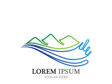 Mountain icon Logo Template Vector illustration design