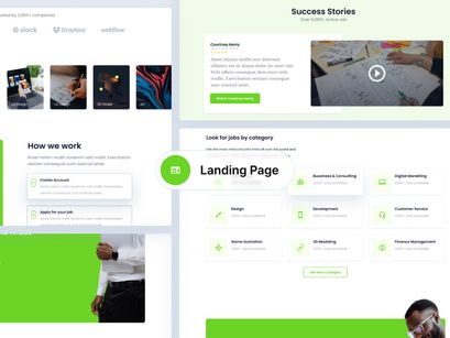 Greatjob - Freelance Landing Page UI Kit