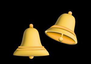 3D School Bell Illustration