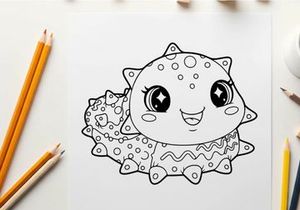 Cute smiling axolotl mascot vector illustration flat design