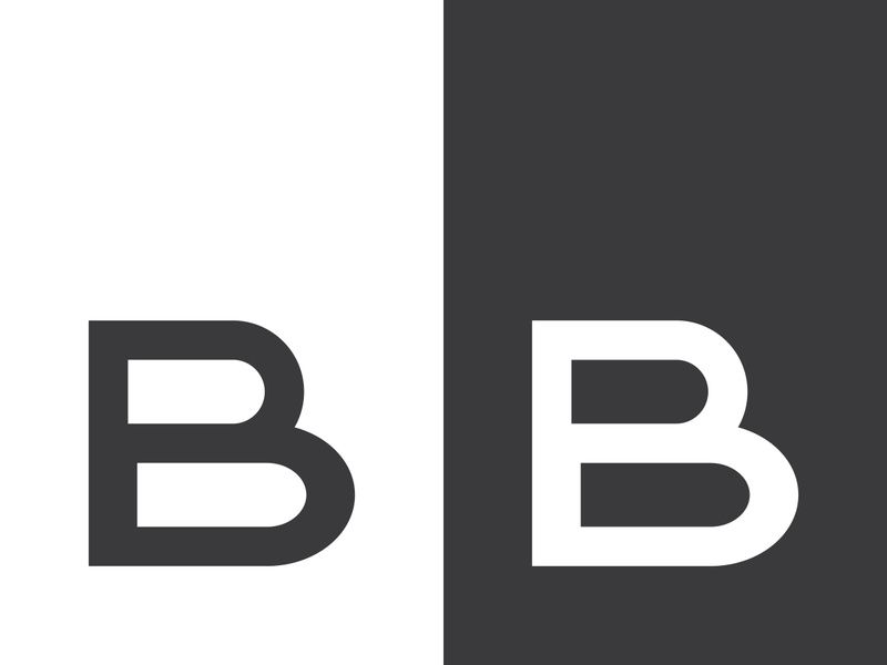 B letter logo template vector illustration