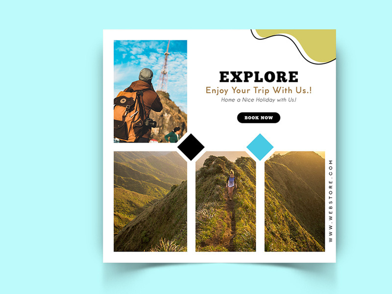 Travel Explorers Social Media Post Template