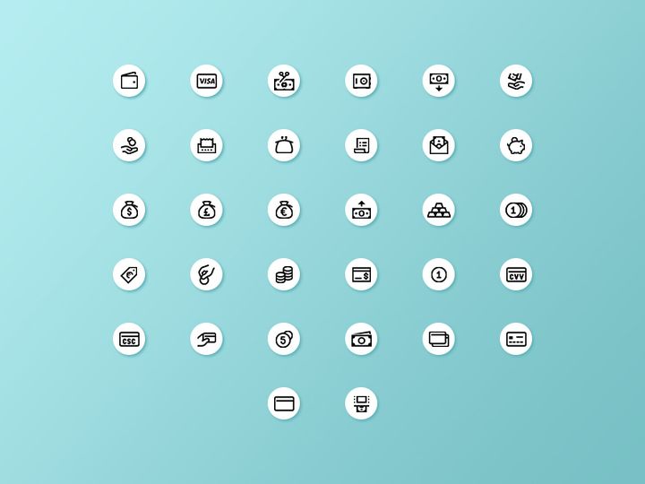 Finance icons [SVG, AI, PNG]