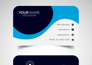 10 Double-sided creative and modern business card template. Vector illustration