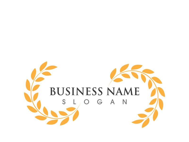 Agriculture wheat logo and symbol vector