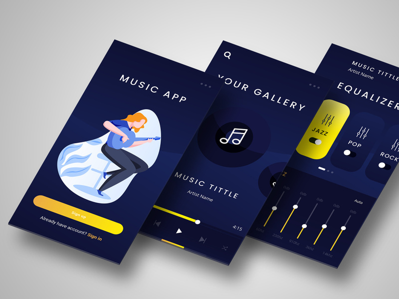 Music App Mobile UI Kits