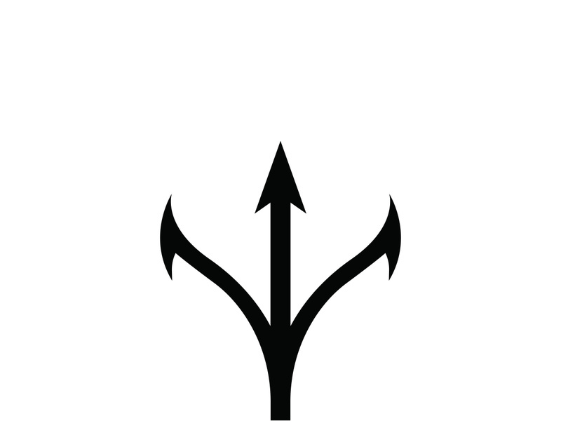 Trident Logo Template vector icon illustration design