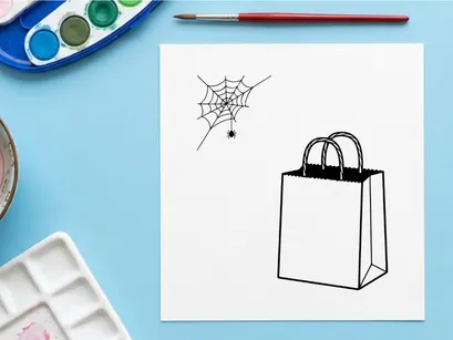 Ícone de sacola minimalista isolado em fundo branco. Ilustração vetorial de tote no estilo vetorial para design de varejo e comércio eletrônico.