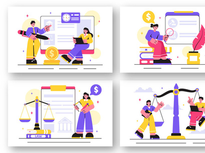 14 Law Firm Services Illustration