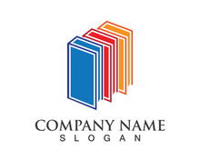 Digital book logo technology vector icon design