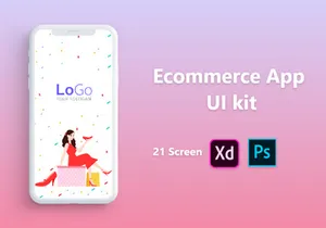 E commerce App UI Adobe xd and PSD Design full project