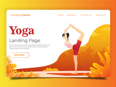 Yoga - Landing Page Illustration