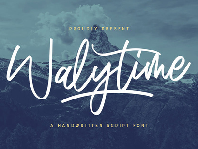 Walytime - Handwritten Font