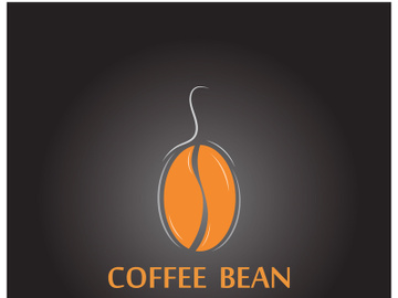 Coffee bean logo for cafe, business, label. preview picture