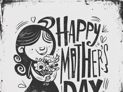 Happy Mother Day Vector Illustration