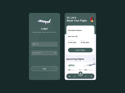 Airline Flight Booking App UIUX Design
