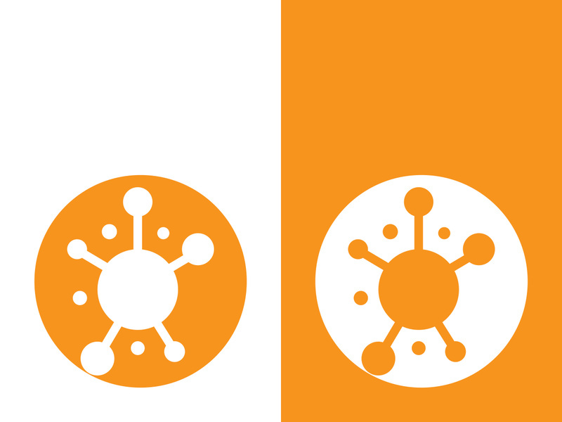 Molecule symbol logo template vector illustration design