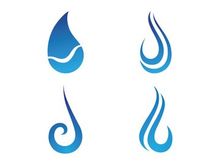 Water drop Logo Template vector illustration design