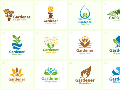55+ Gardener Logo Bundle