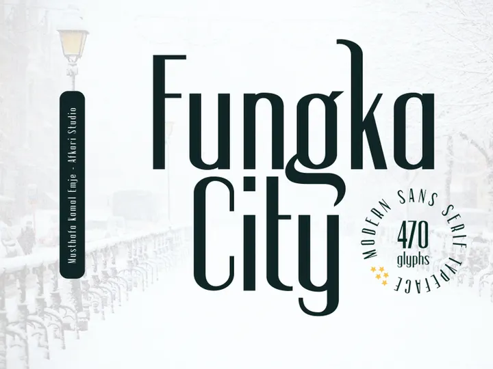 Fungka City - Modern Stylish Sans Serif Font preview picture