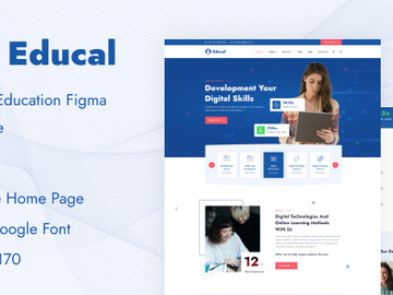 Educal- Online Education Figma Template preview picture
