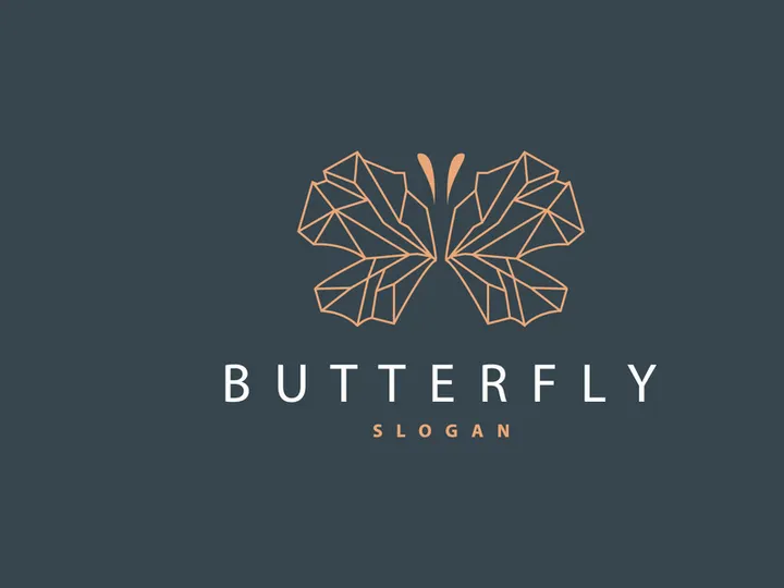 Butterfly Logo Design, Beautiful Flying Animal