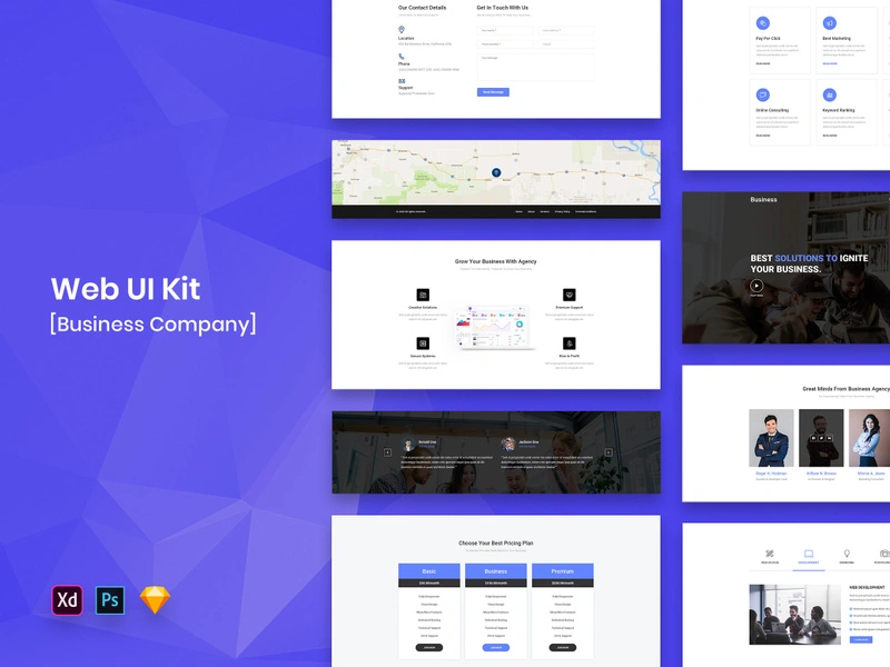 Business Company Web UI Kit