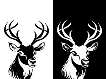 Deer logo template vector icon illustration design preview picture