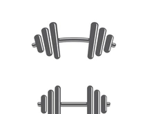 Gym Badge icon Fitness Logo Design