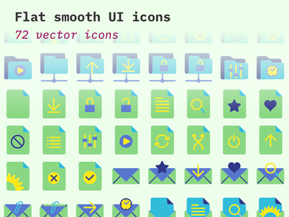 Flat item - icon set