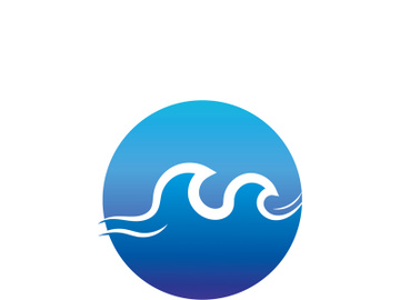 Ocean water wave wave logo design. preview picture